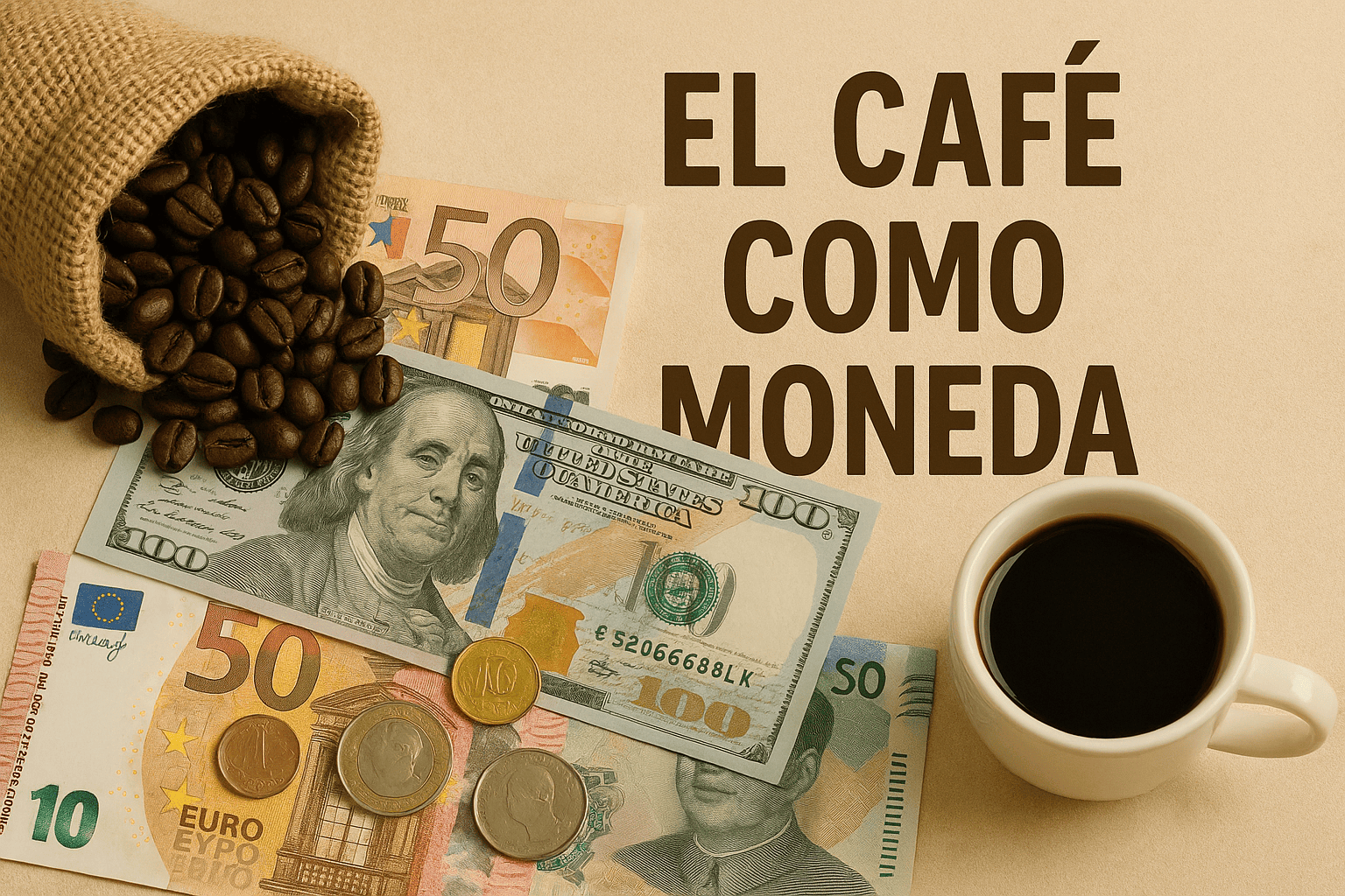 Main image: coffee as currency, an economic history of millennia-old exchange