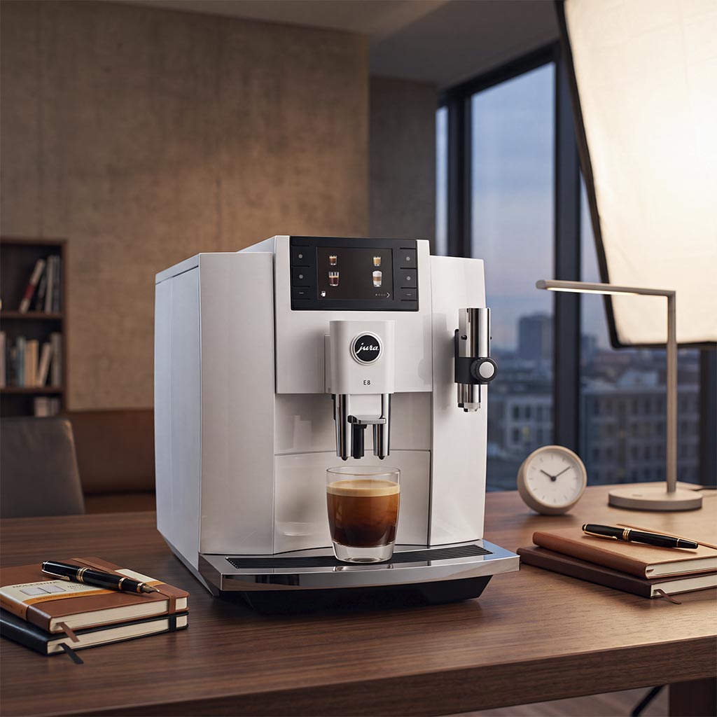 Máquina de café superautomática en una oficina corporativa
