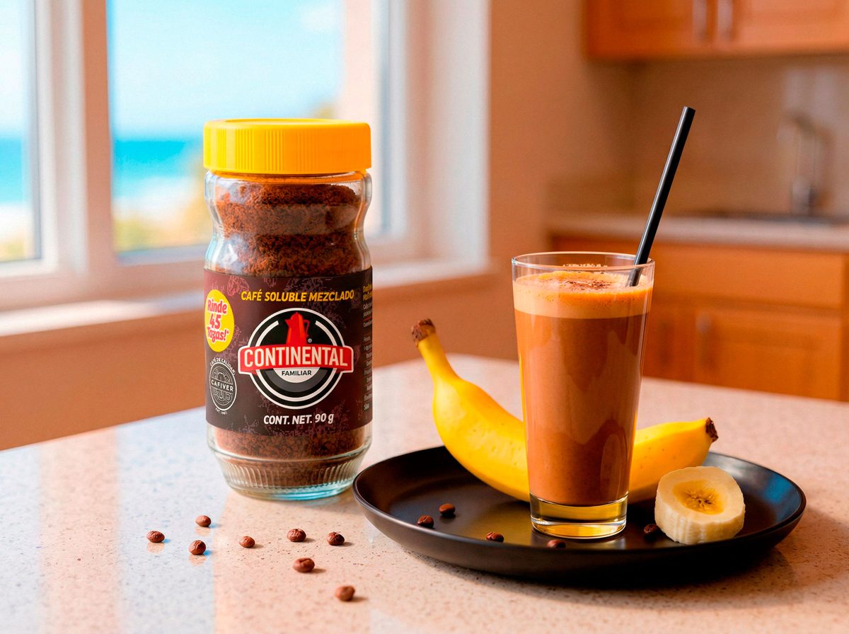 Smoothie de café y plátano